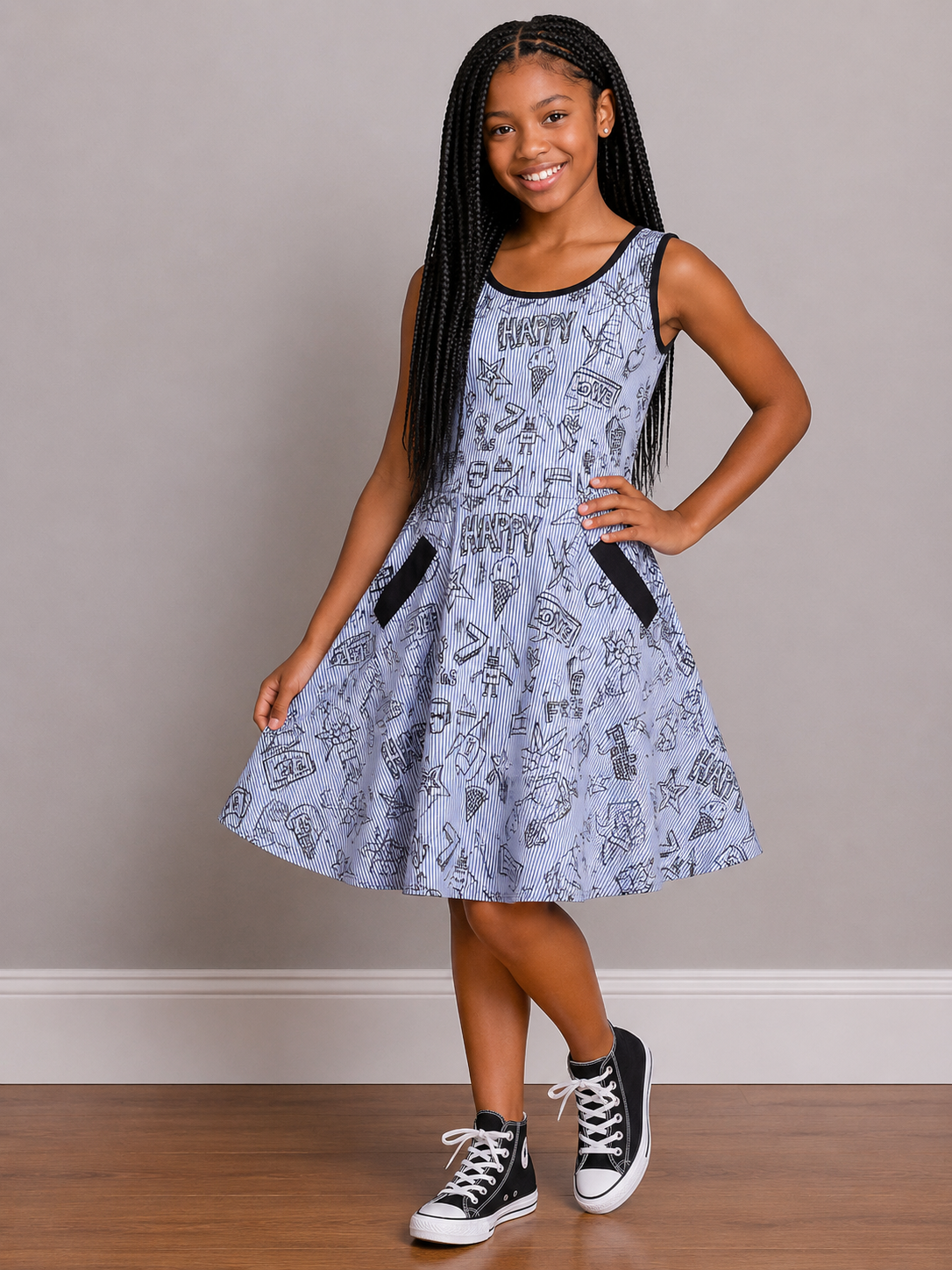 Praia Fashion - Happy Doodle Dress