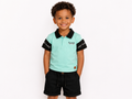 Kids Land Boys Place Polo & Black Shorts Set