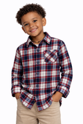 Levi's Kids Plaid Flannel Button-Up Shirt