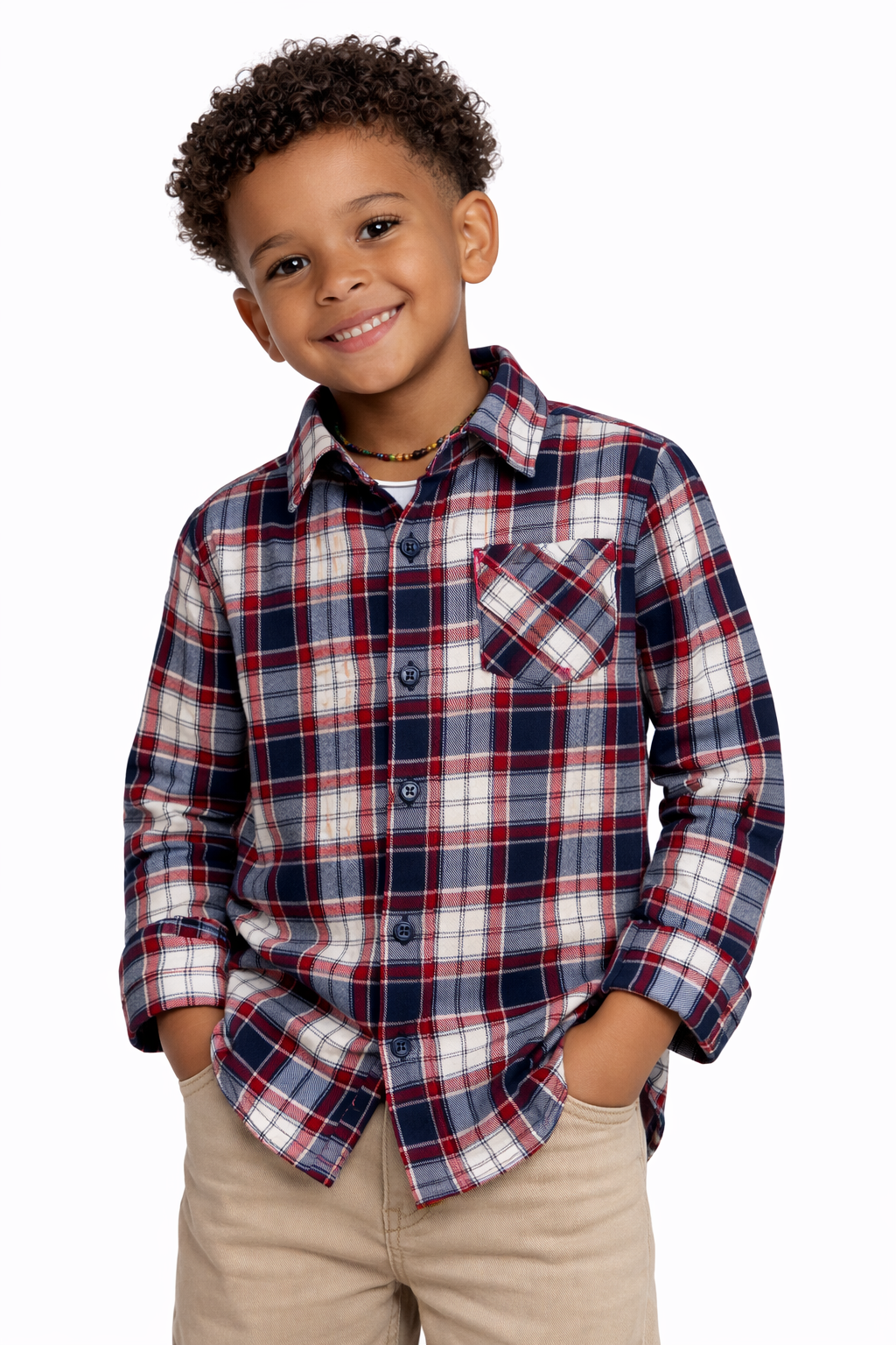 Levi's Kids Plaid Flannel Button-Up Shirt