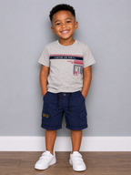 Kids Land Boys Urban Style T-Shirt & Cargo Shorts Set