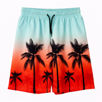Boys Palm Tree Ombre Swim Shorts