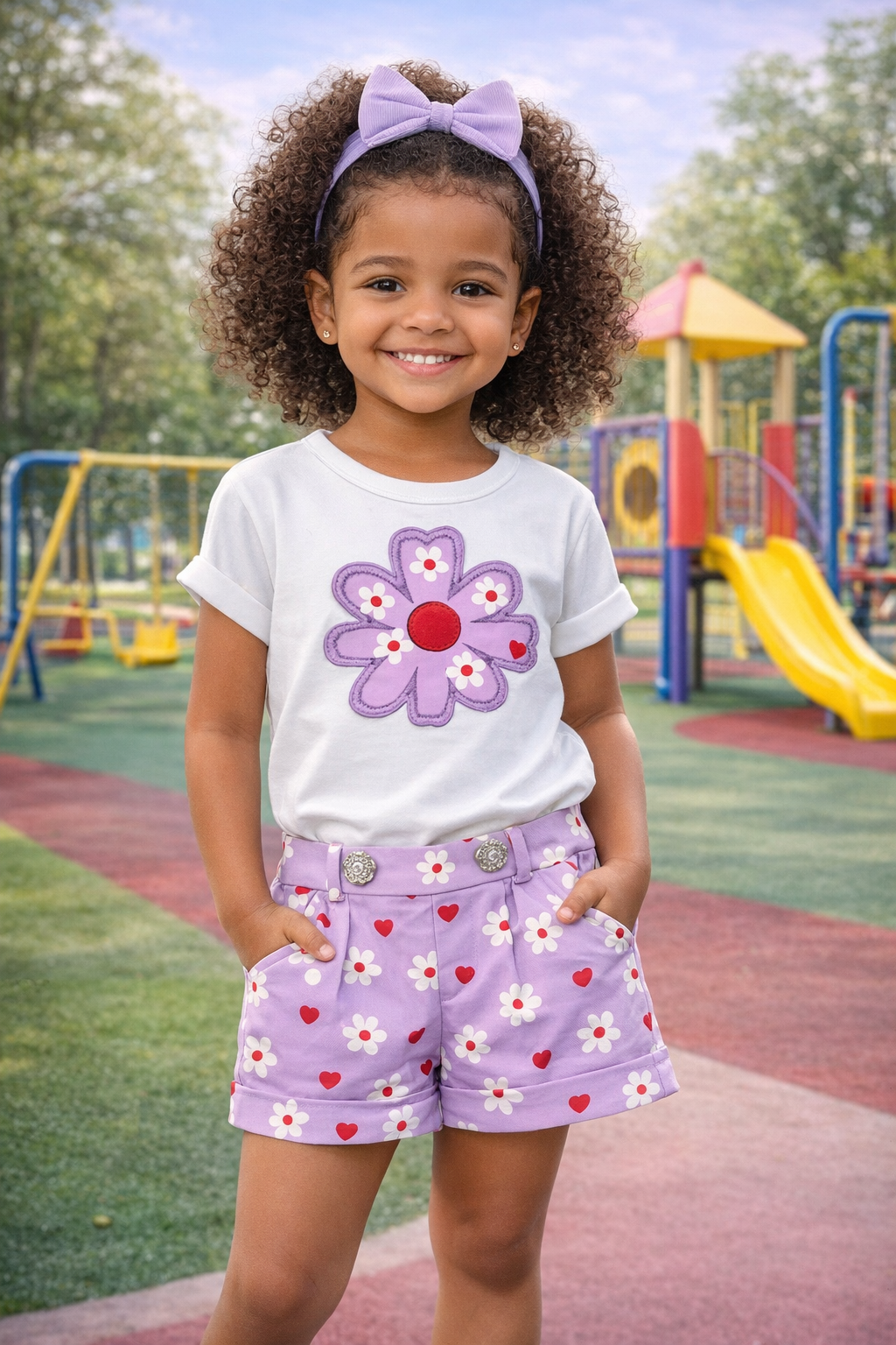 Kids land Daisy 2pc pants set