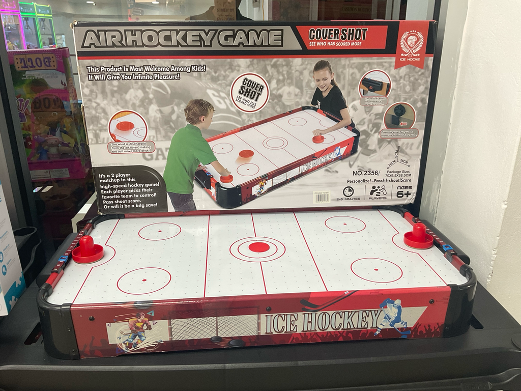 Cover Shot Air Hockey Game – 2-Player Tabletop Ice Hockey Set