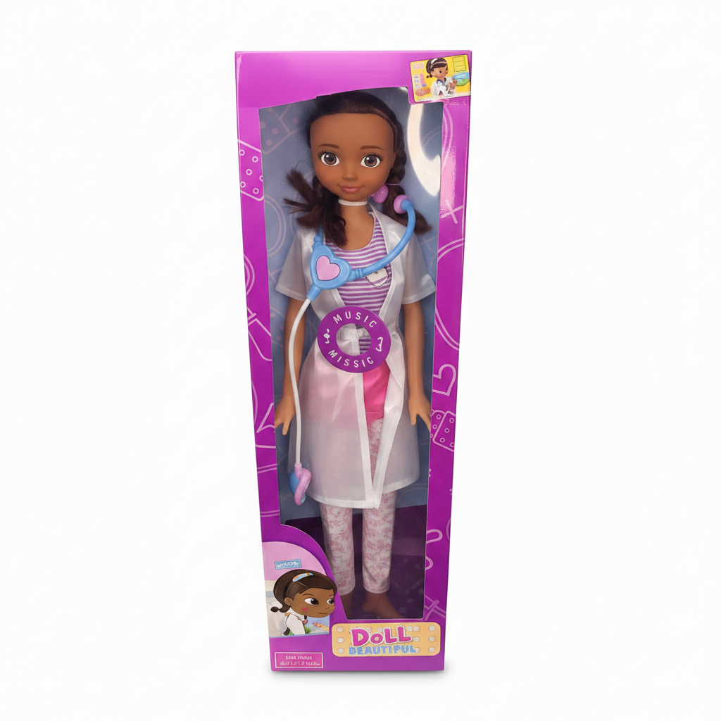 Doctor Doll on White Background