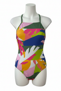 Girls Speedo Tropical Floral Open-Back One-Piece Swimsuit