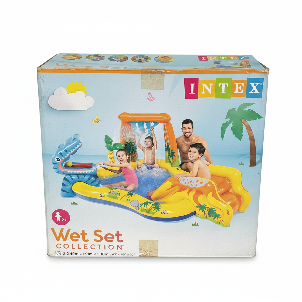 Intex Wet Set Collection Dinosaur Play Center on white background